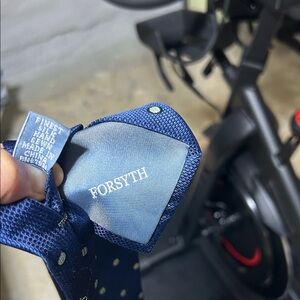 Forsyth Navy Polka Dot Tie